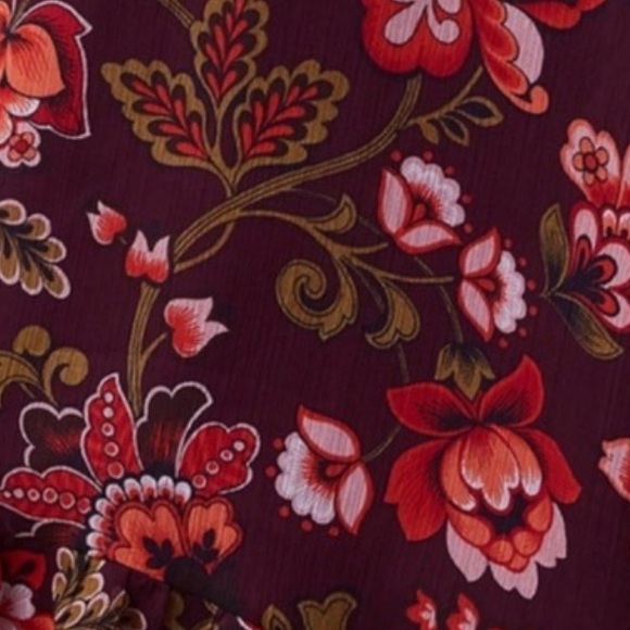 LOFT Floral Ruffle Skirt - Picture 4 of 4